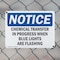 Signmission Chemical Transfer In Progress When Blue OSHA Notice Sign, Plastic, 10in W x 7in L, 2PK OS-2PACK-NS-P-710-L-10576 - alternate 2